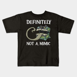 Definitely not a Mimic Creature RPG Roleplaying Humor Gift Kids T-Shirt